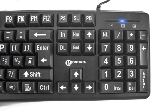 Geemarc standard big letter keyboard dyslexic