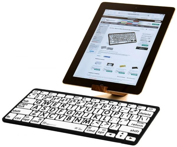 XL Print - Black on White Bluetooth Mini Keyboard - Image 3